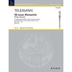 Image links to product page for 50 New Menuets for Treble Recorder/Flute/Violin and Basso Continuo, TWV 34:51-100