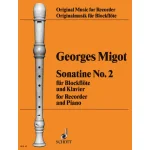 Image links to product page for Sonatine No. 2 for Descant Recorder and Piano