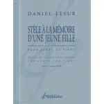 Image links to product page for Stèle à la mémoire d'une jeune fille for Flute and Piano