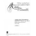 Image links to product page for Quartet in E flat major for Flute, Two Violins and Cello, Op. 1/5