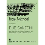 Image links to product page for Due Canzoni for Flute, Alto Flute, Bass Flute and Contrabass Flute, Op. 65/1