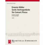 Image links to product page for Six Concert Pieces for Flute and Piano, Op. 84