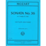Image links to product page for Sonata No. 36 in F major for Flute and Piano, K. 547