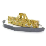 Image links to product page for Funky Flutes Oilskin C-foot Flute Case Cover, Doves, Mustard