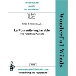Image links to product page for La Poursuite Implacable (The Relentless Pursuit) for Mixed Flute Quartet