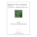 Image links to product page for Partita in A minor for Flute and Harpsichord, BWV 1013