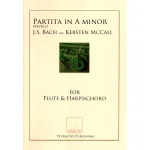 Image links to product page for Partita in A minor for Flute and Harpsichord, BWV 1013