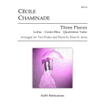 Image links to product page for Three Pieces for Two Flutes and Piano