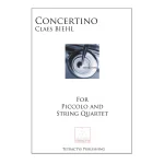 Image links to product page for Concertino for Piccolo and String Quartet