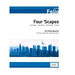 Image links to product page for Four 'Scapes for Flute Quartet