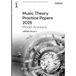 Image links to product page for Music Theory Practice Papers 2025, Grade 1 - Model Answers