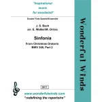 Image links to product page for Sinfonia (Christmas Oratorio) for Double Flute Quartet, BWV 248, Part 2