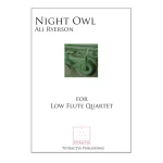 Image links to product page for Night Owl for Low Flute Quartet