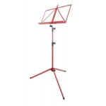 Image links to product page for K&M 100/1 Folding Music Stand, Red