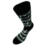Image links to product page for Music Socks - Manuscript Design (Size 6-11)