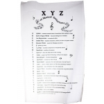 Image links to product page for Music Tea Towel - XYZ of Musical Definitions