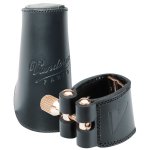 Image links to product page for Vandoren LC27L Alto Saxophone Leather Ligature & Leather Cap