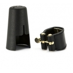 Image links to product page for Vandoren LC29P Baritone Saxophone Leather Ligature with Plastic Cap