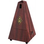 Image links to product page for Wittner 855111 Plastic Pyramid Metronome with Bell, Mahogany Finish