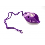 Image links to product page for Rainbow 6-hole Ocarina, Purple, Key D