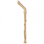 Image links to product page for Moeck 2521 Flauto Rondo Stained Maple Knick Bass Recorder with Double Keys