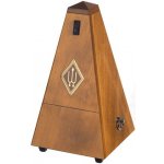 Image links to product page for Wittner 813 Pyramid Metronome with Bell, Wood, Highly Polished Walnut Finish