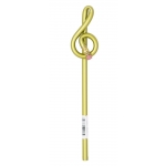 Image links to product page for Bentcil Treble Clef Shaped Pencil, Gold