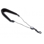 Image links to product page for Rico SJA18 Soprano/Alto Saxophone Padded Strap, Plastic Snap Hook