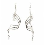 Image links to product page for Music Gifts Silver-Plated Musical Note Drop Earrings