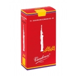 Image links to product page for Vandoren SR303R Java Red Soprano Saxophone Reeds Strength 3, 10-pack