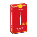 Image links to product page for Vandoren SR304R Java Red Soprano Saxophone Reeds Strength 4, 10-pack