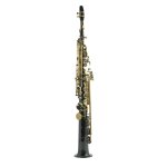 Image links to product page for JP043B Soprano Saxophone, Black lacquer with Gold-plated keys