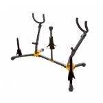 Image links to product page for Hercules DS538B Alto & Tenor Multi-Saxophone Stand with 3 Pegs