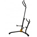 Image links to product page for Hercules DS536B Baritone and Alto/Tenor Double Saxophone Stand