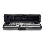 Image links to product page for Brannen Brothers Silver Handmade Flute, Open holes, E mechanism, B footjoint, 14k Riser