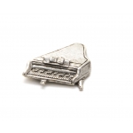 Image links to product page for Music Gifts Pewter Piano Pin Badge