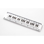 Image links to product page for White Keyboard Ruler - 15cm