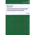Image links to product page for Six Pieces for Flute and Piano
