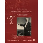 Image links to product page for Fünf Leichtere Stücke for Flute and Piano, Op56