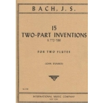 Image links to product page for 15 Two-Part Inventions for Two Flutes, BWV772-786