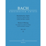 Image links to product page for Trio Sonata  No 8 in C Minor from the Musical Offering for Flute, Violin and Basso Continuo, BVW1079