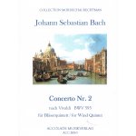 Image links to product page for Concerto No 2 in D minor (after Vivaldi) for Wind Quintet, BWV593