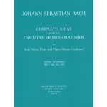 Image links to product page for Complete Arias from the Cantatas, Masses & Oratorios for Solo Voice, Flute and Piano/Continuo, Vol 1