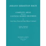 Image links to product page for Complete Arias from the Cantatas, Masses & Oratorios for Solo Voice, Flute and Piano/Continuo, Vol 1