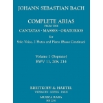 Image links to product page for Complete Arias from the Cantatas, Masses & Oratorios [Soprano, 2 Flutes, Continuo], Vol 1