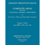 Image links to product page for Complete Arias from the Cantatas, Masses & Oratorios [Alto, 2 Flutes, Continuo], Vol 3