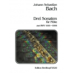 Image links to product page for 3 Sonatas for Flute after BWV1001 - BWV1006
