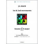 Image links to product page for 1st & 2nd Movements from Sonata in E major, BWV1035