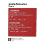 Image links to product page for Trio Sonata in B flat major for Flute, Oboe and Continuo, based on BWV525 and 1032