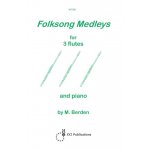 Image links to product page for Folksong Medleys for Three Flutes and Piano